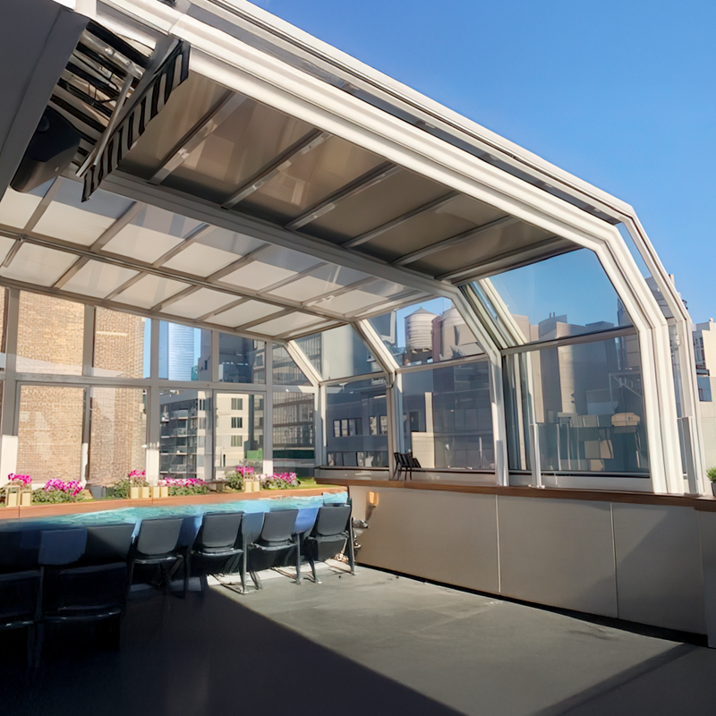 Courtyard retractable sunroom S180 - Image 4