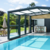 Swimming pool retractable sunroom S111 - Thumbnail Image 2