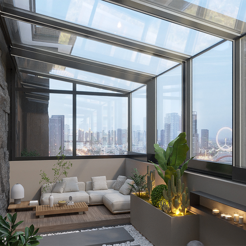 Terrace retractable sunroom S111 - Image 2
