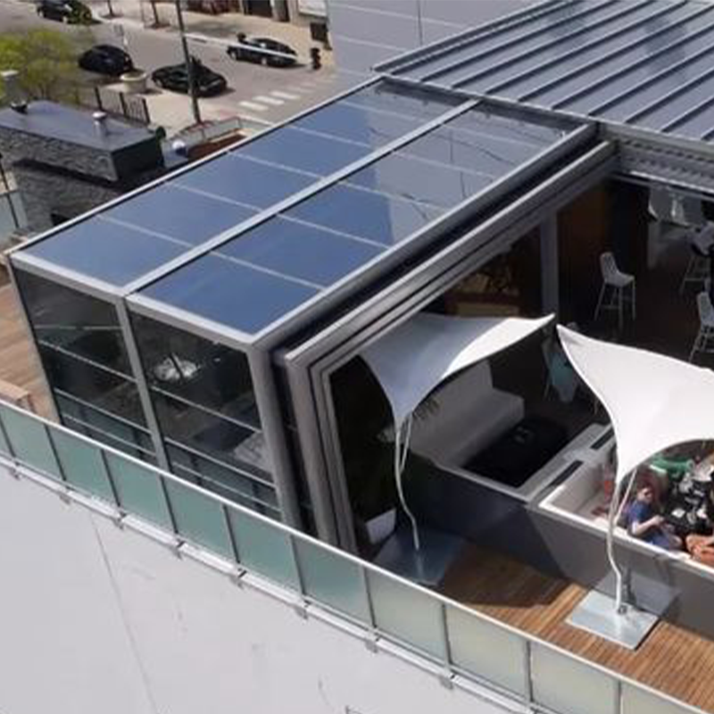 Restaurant retractable sunroom S111 - Image 6