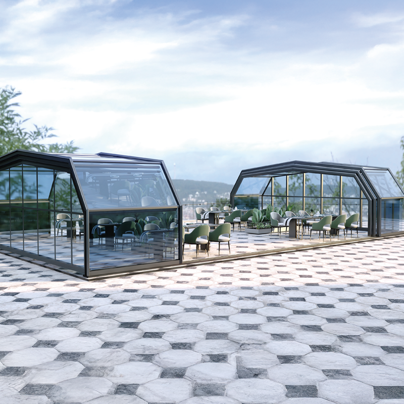 Restaurant retractable sunroom-S180 - Image 2