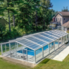 Swimming pool retractable sunroom S111 - Thumbnail Image 1