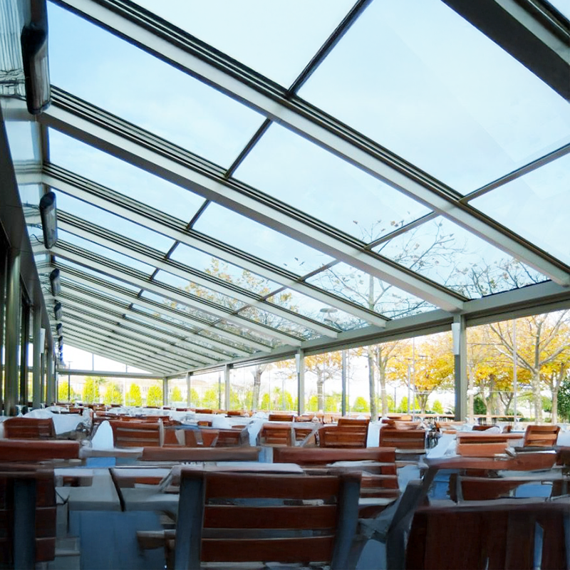 Restaurant retractable sunroom S111 - Image 3