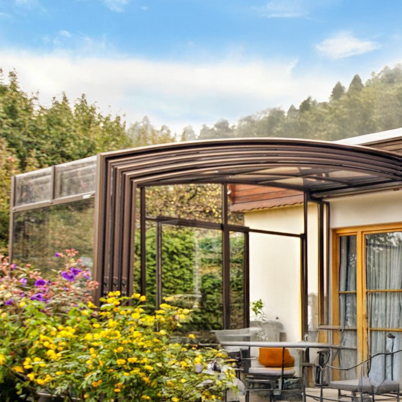 Courtyard Retractable Sunroom S111 - Image 3