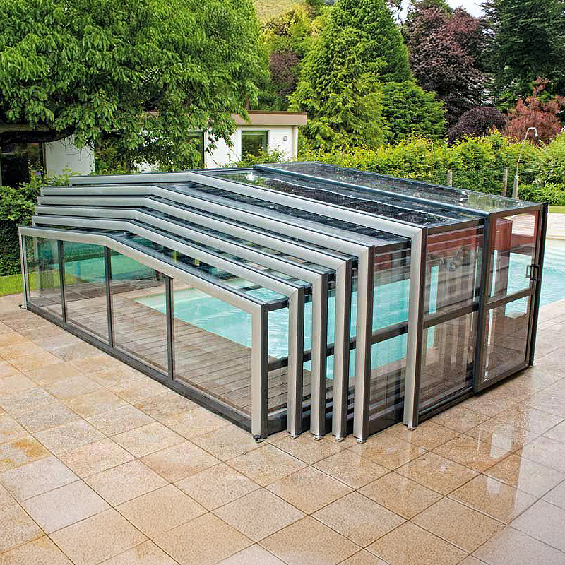 Swimming pool retractable sunroom S180 - Image 2