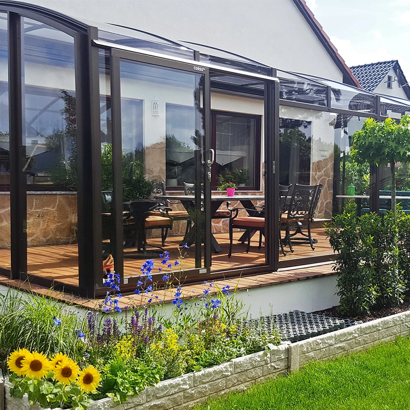 Terrace retractable sunroom S180 - Image 1