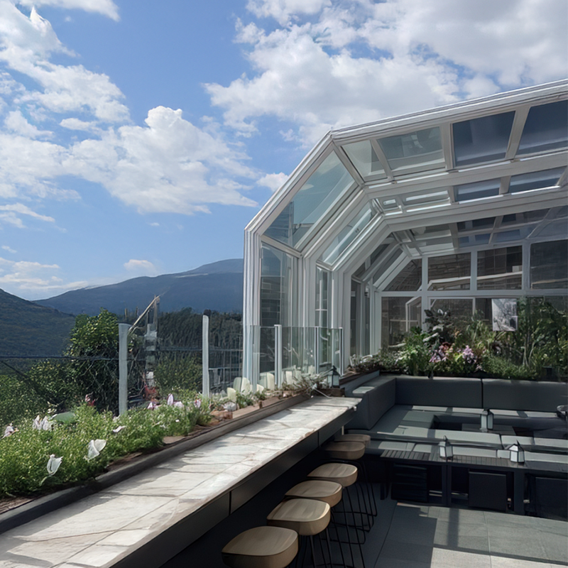 Restaurant retractable sunroom S111 - Image 2