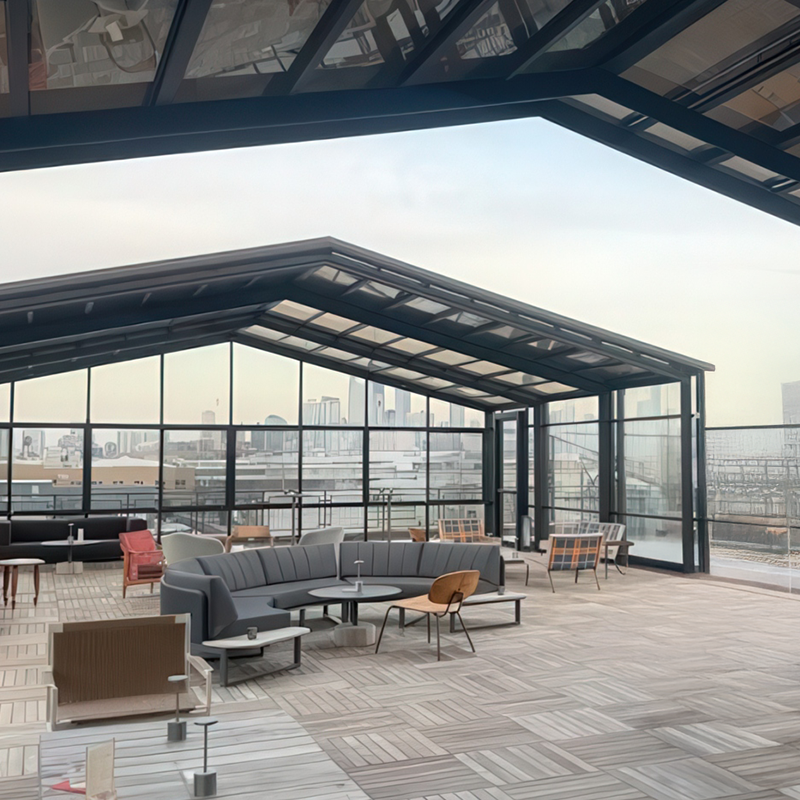 Restaurant retractable sunroom-S180 - Image 1